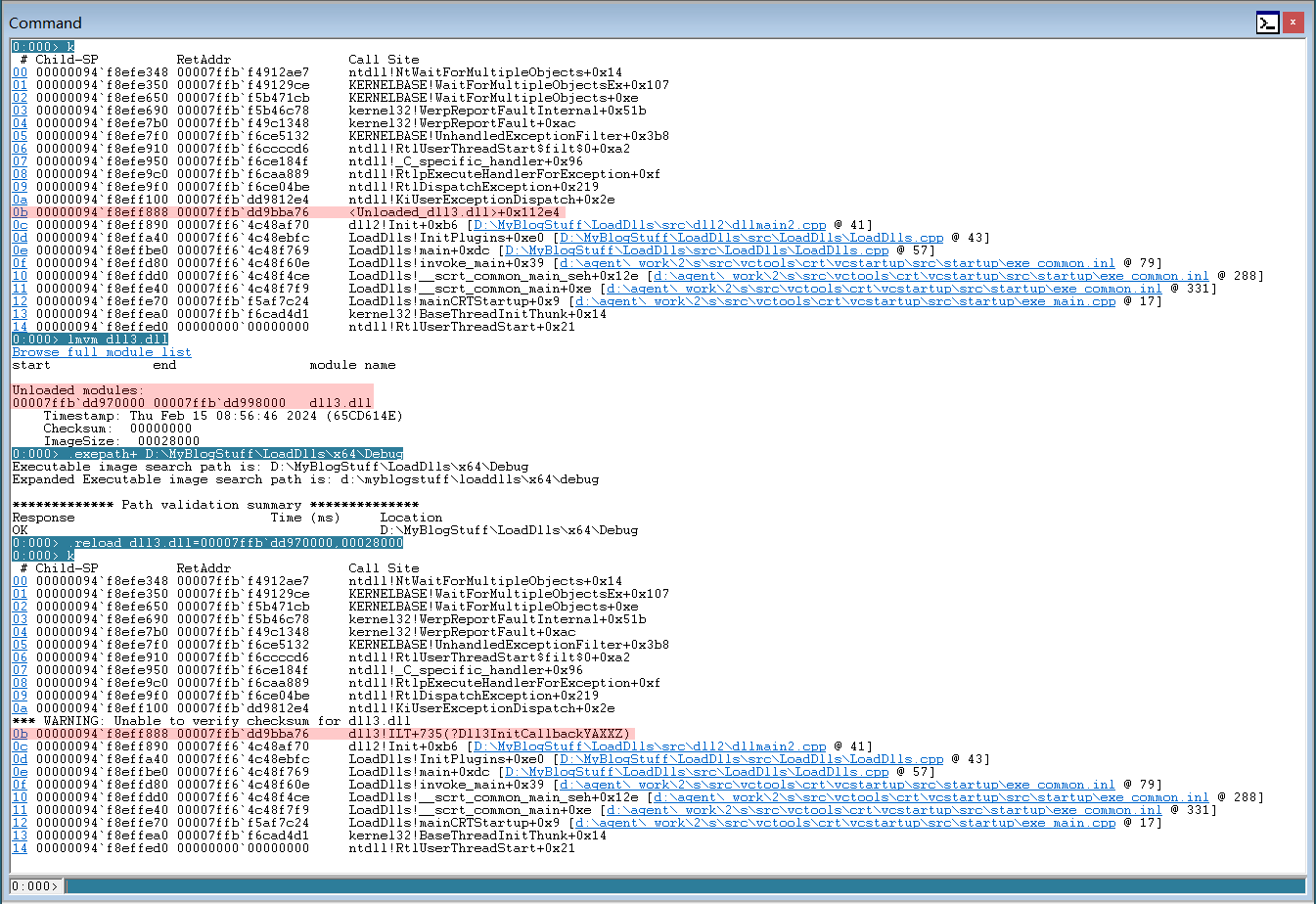 compare-callstacks-after-reload-dll3-symbol