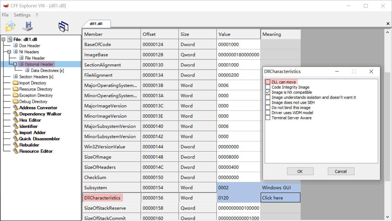 disable-aslr-by-NtHeaders-OptionalHeader-DllCharacteristics