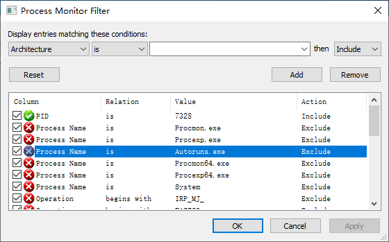 process-monitor-filter-autoruns-excluded-by-default